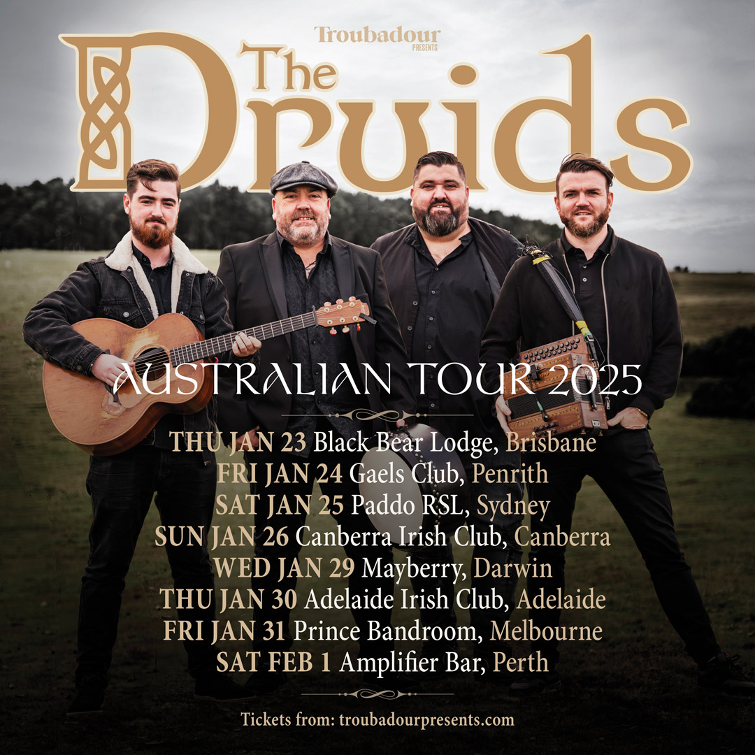 The Druids - Aust 2025 Tour - Square Poster