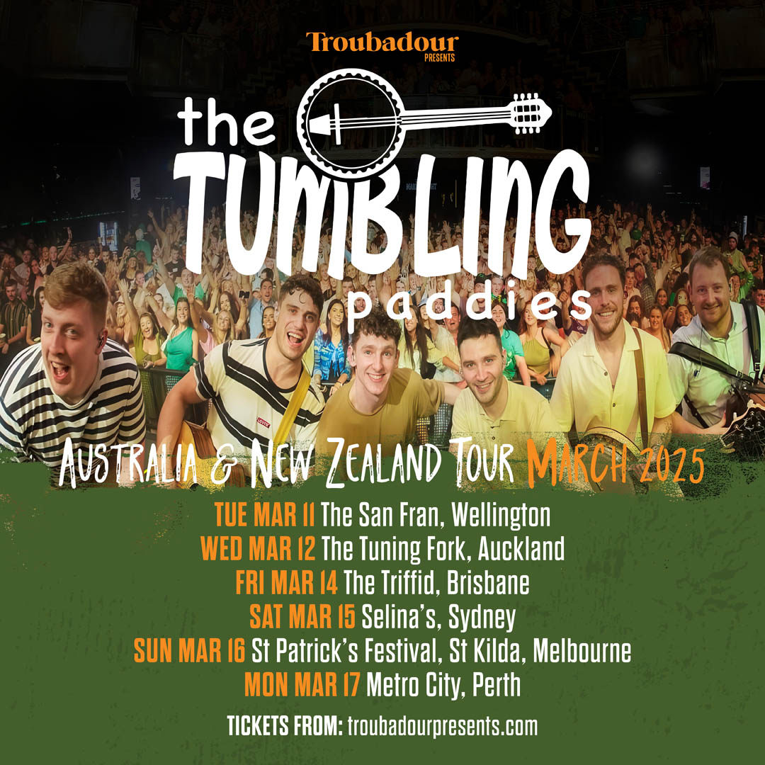 The Tumbling Paddies - AUS NZ 2025 - Square Poster (1)